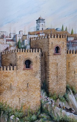 Puerta de Granada en la Torre de las Carniceria, Alhama de Granda c XV century